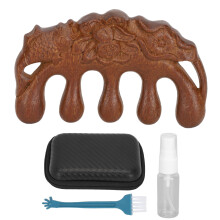 20ml Wooden Sandalwood Wide-Tooth Meridian Comb