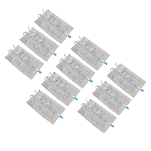 10x Urinbeutel mit Ventil, tragbares Sammelsystem 1