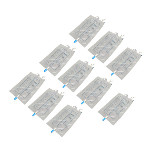 10x Urinbeutel mit Ventil, tragbares Sammelsystem 2