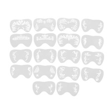 18pcs Reusable Washable Face Paint Stencils Body Templates