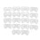 18pcs Reusable Washable Face Paint Stencils Body Templates 1
