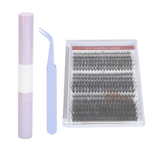 320 Cluster Wimpern-Kit 8-16mm Mix mit 10ml Kleber Pinzette