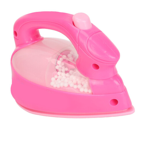 Kids Iron Toy Pink Plastic Mini Iron with Light for Play 2