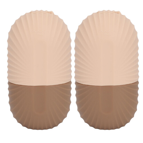 (Brown) 2x Eisgesichtswalze 100ml Temp-beständig Silikon Braun