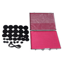 (28pcs) Heiße Steine Set Aluminium Warmer Entspannung Spa
