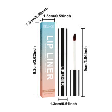 Waterproof Non-Smudge Lip Liner Shaping Color Peel-Off Lip Brush