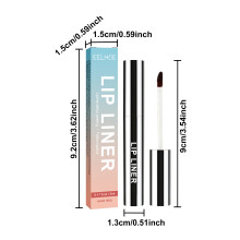 Waterproof Non-Smudge Lip Liner Shaping Color Peel-Off Lip Brush