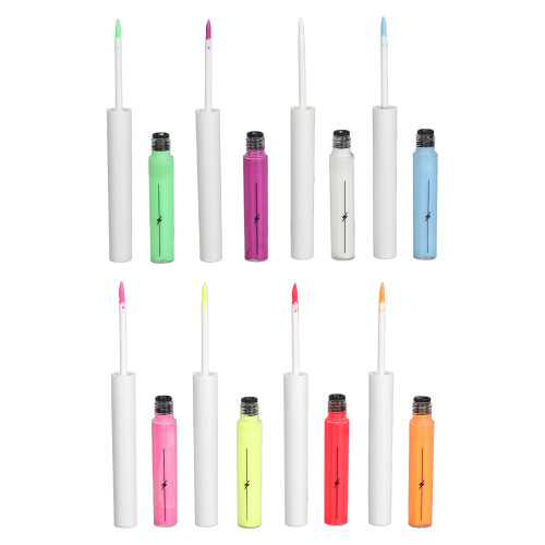 8 Colors Glow Neon Liquid Eyeliner Set Fast Drying Pigmented 1