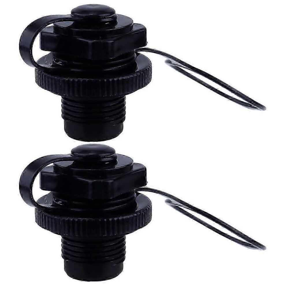 Kikidex (As Show, One Size) 2 Pcs Air Fittings Boat Airbeds Valve Inflatable Boat Replacement Caps Air Valve Caps