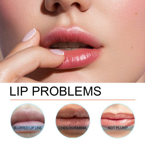 Wasserfeste Lipliner Formstift Peel-Off mit Pinsel 2