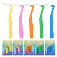 L-förmige Interdentalbürsten-Set 5 Stk Zahnzwischenraumreinigung