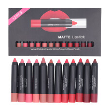Matte Lippenstift-Set 12 Farben wasserfest langanhaltend