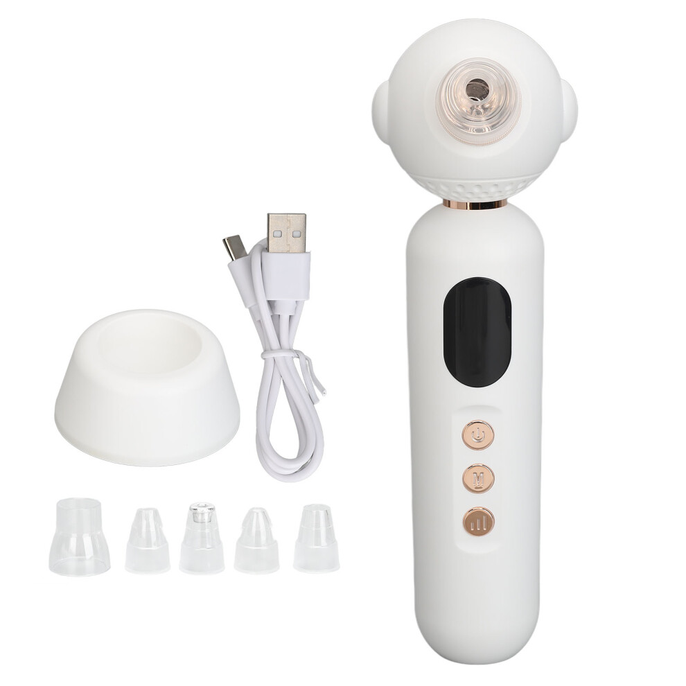E20 Electric Blackhead Remover Hot Cold Compress Pores Vacuum White