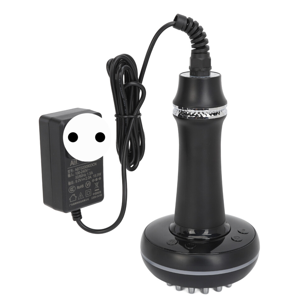 (EU Plug) Electric Meridian Massager Microcurrent Heating Cellulite Brush EU