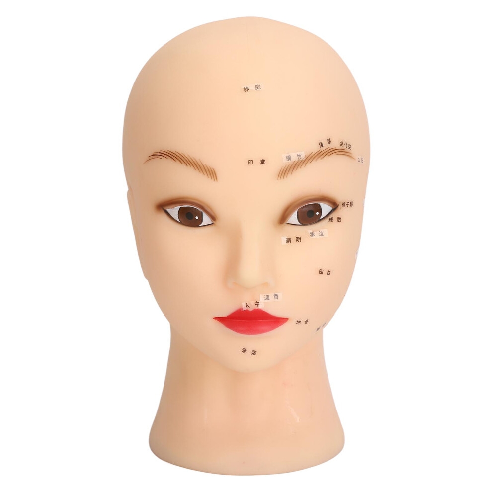 Soft Mannequin Head Realistic Skin PVC Makeup Eyelash Training