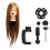 Friseurpuppe 85% Echthaar flexibel Salon 1