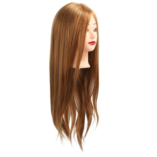 Friseurpuppe 85% Echthaar flexibel Salon 2
