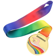Medalj För Simtävlingar Hänglina – Metallutmärkelse För Barn