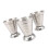 3Pcs 75 Ml Allround Kopp Av Rostfritt Silver Ounce Mätkopp 1