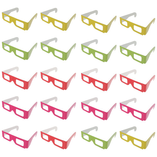 20Pcs 3D- Papprem För Filmer