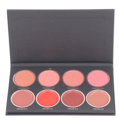 8-Color Cream Glitter Matte Blusher Palette 1
