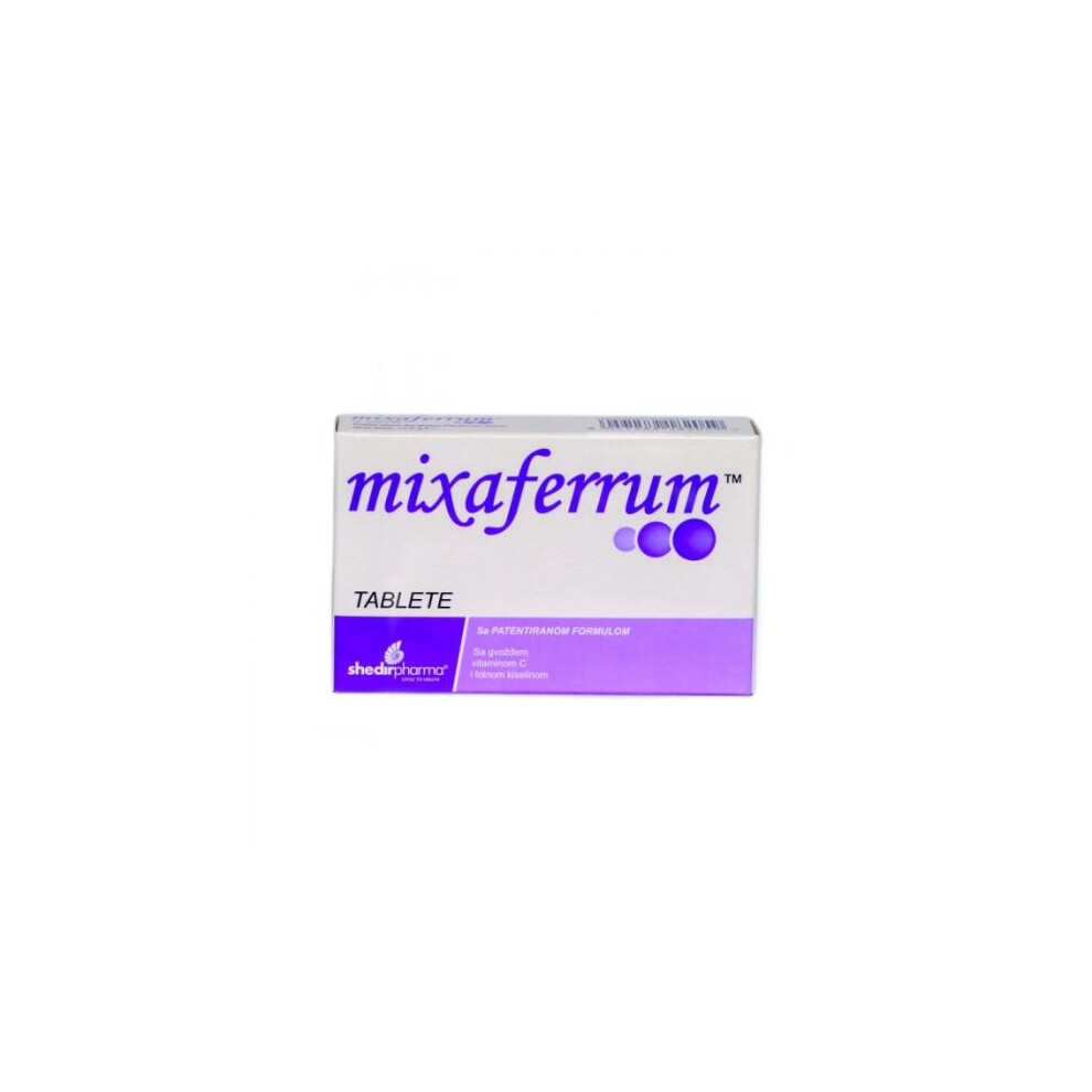Alpha-Herb Mixaferrum 30 Tablets Iron Supplement For Energy & Vitality