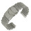 22 Mm Shark Mesh Rostfritt Klockband Fällspänne Silver 1