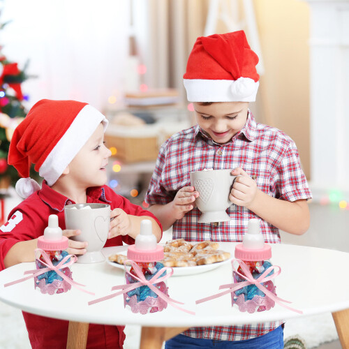 24St Mjölkflaskor För Godisförvaring Vid Babyparty 2