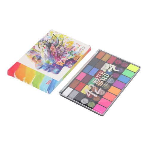 42 Farben Gesichtsmalerei Matte Perlglanz abwaschbar