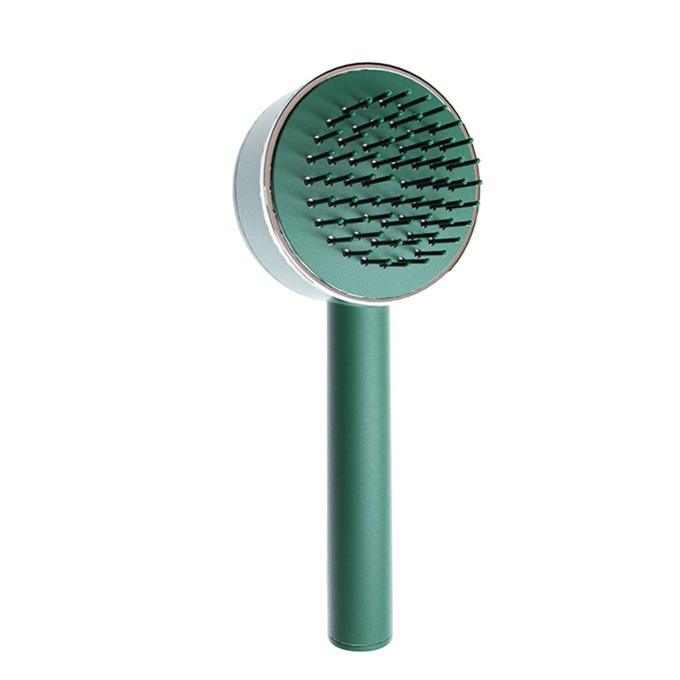 Green (Green) Scalp Massage Comb Long Handle Detangling Anti-Static All Hair