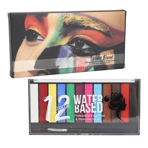 12 Farben Kinder-Gesichtsmalerei wasserlöslich 36g