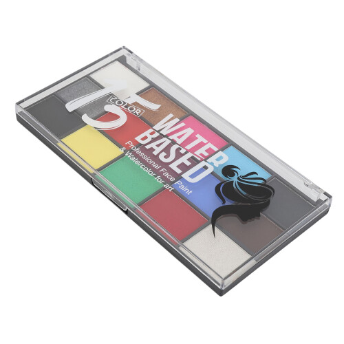 Gesichtsmalerei Palette 15 Farben mit Pinsel abwaschbar 2