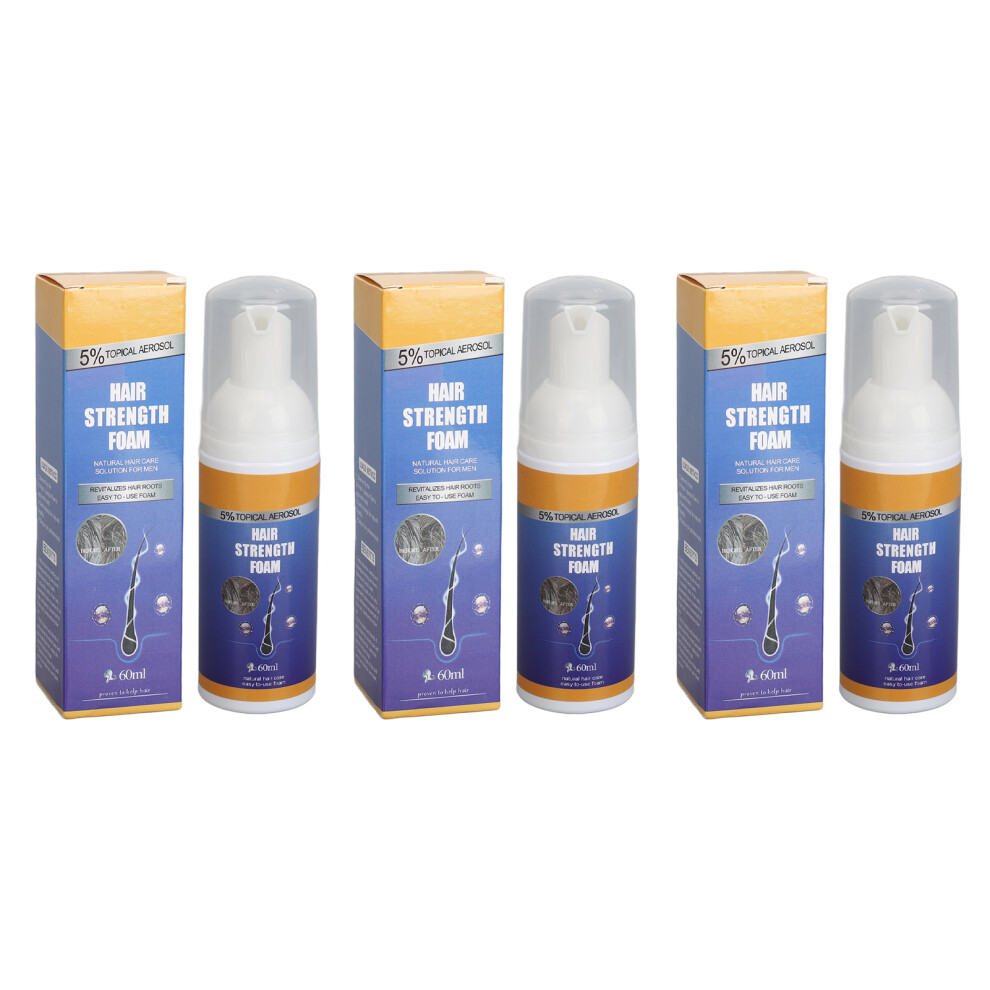 3pcs Hair Strength Mousse Foam 60ml Repairing Moisturizing Volumizing
