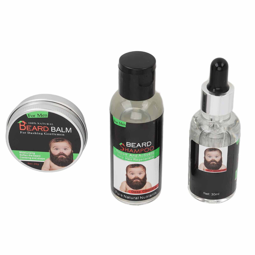 Beard Care Kit Moisturizing Deep Cleansing Repairing Frizz Growth