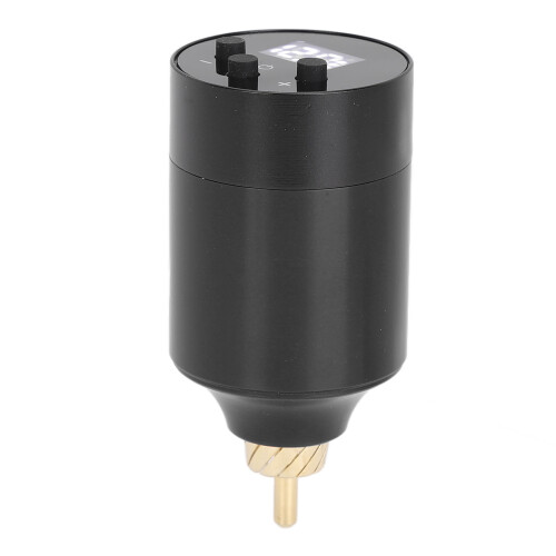(Black) Tätowierbatterie 1400mAh Einstellbare Spannung RCA 2