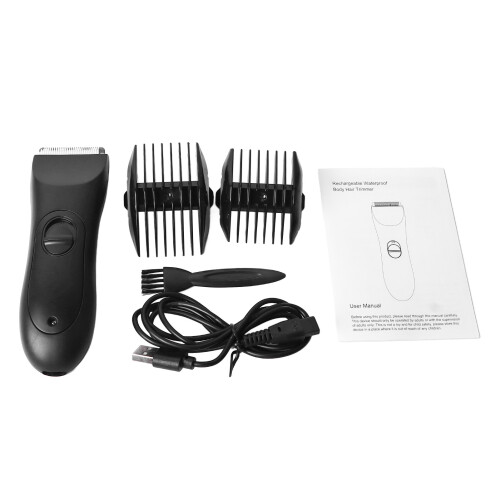 Waterproof Rechargeable Ceramic Body Hair Trimmer