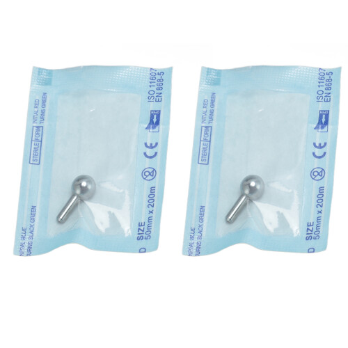 2x Nadelspitzen Plasma-Stift Rund Hautetikettenentfernung 1