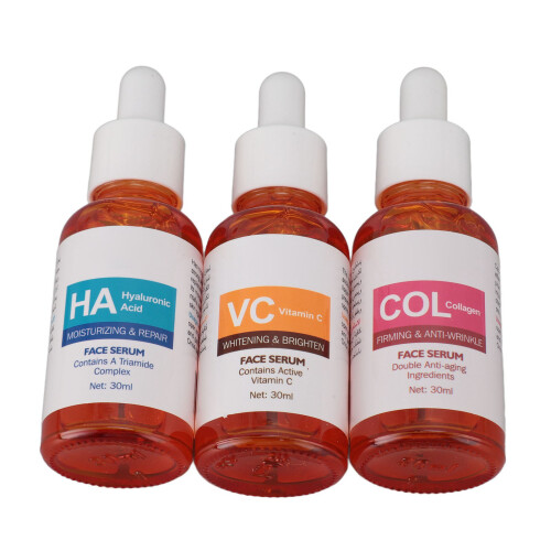 3-teiliges Gesichtsserum-Set 30ml Porenverfeinernd 2