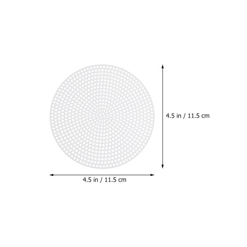 20Pcs Korsstygn Plastnätplatta 3D Vit 11,5 Cm 1