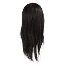 55cm Real Hair Mannequin Head Black Styling Doll
