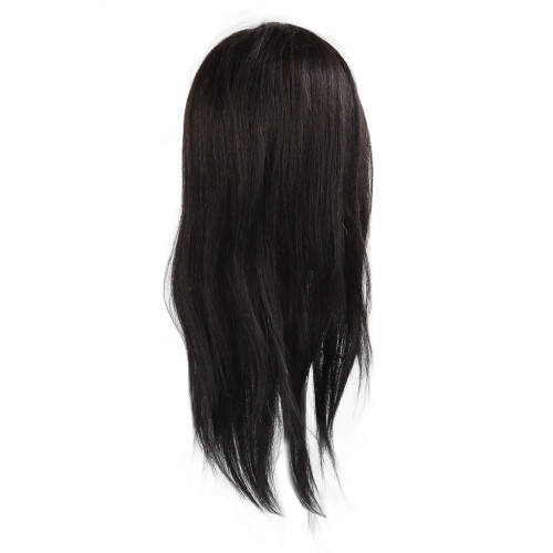 55cm Real Hair Mannequin Head Black Styling Doll