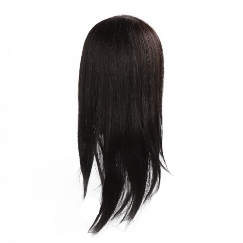 55cm Real Hair Mannequin Head Black Styling Doll 2
