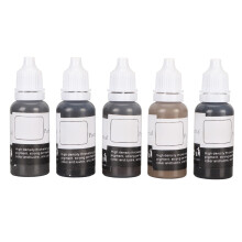 5x 15ml Tattoo Ink Set High Concentration Microblading Pigmente