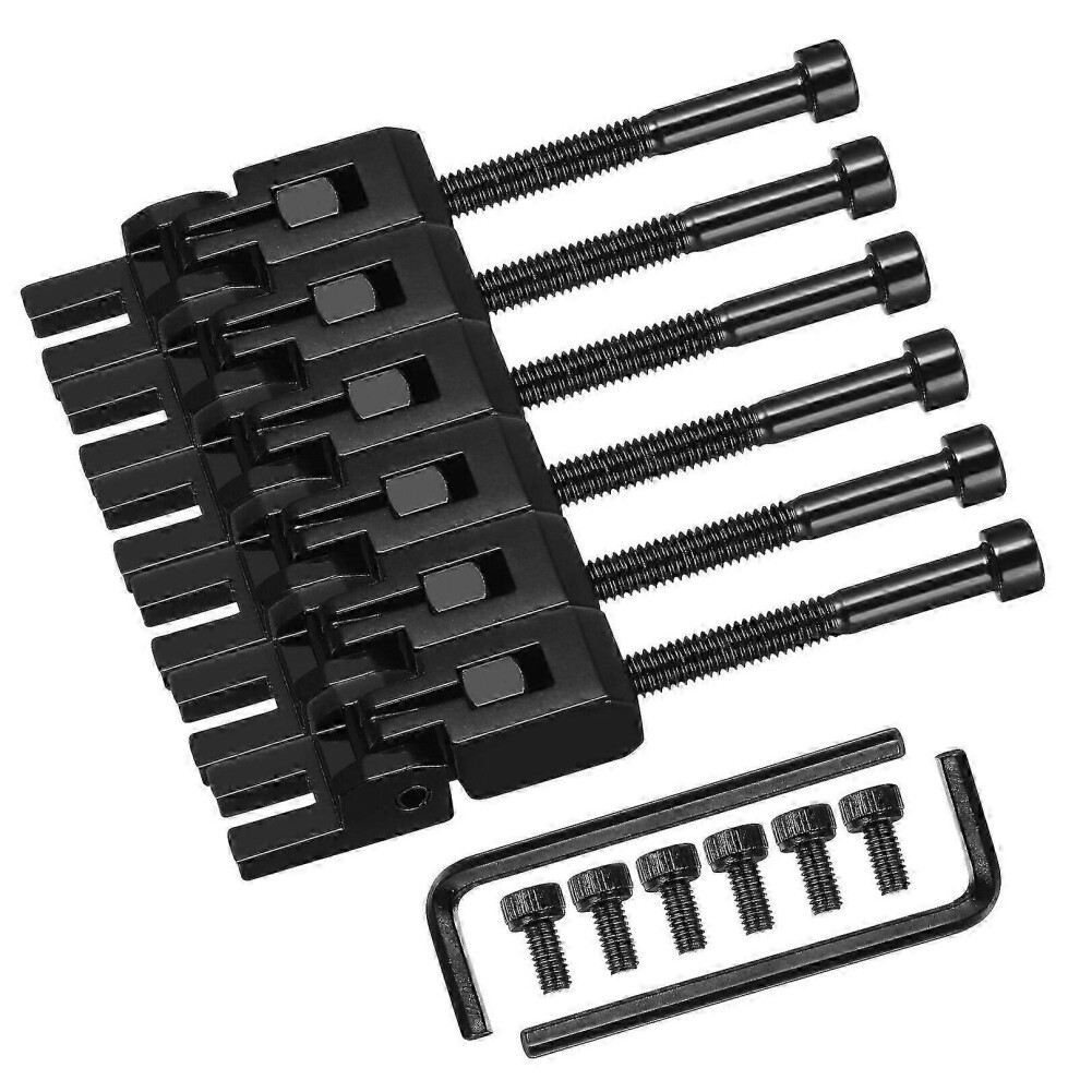 Kikidex (As Show, One Size) Guitar Saddles Guitar Tremolo Bridge Guitar Bridge Saddle Double Locking Systyem