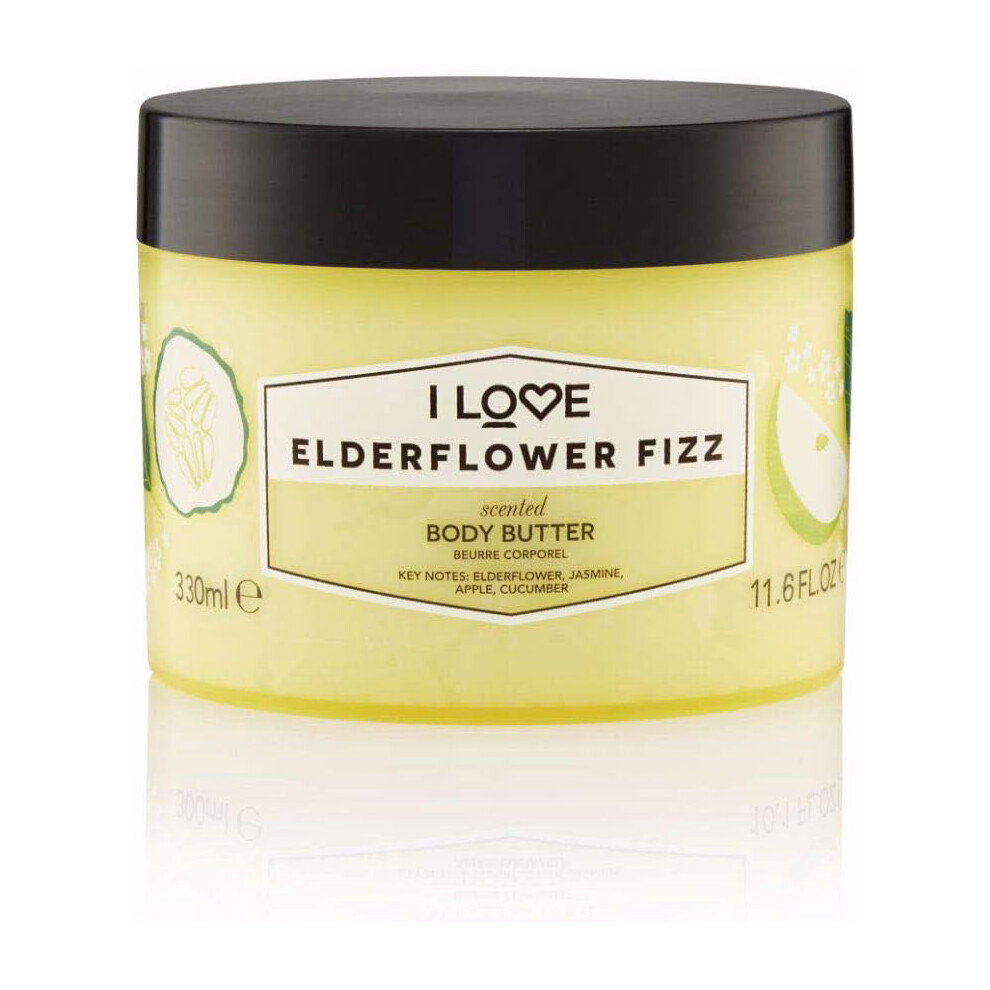 I Love Elderflower Fizz Scented Body Butter 330Ml