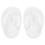 1 Par Stickade Slippers, Viskade För Nyfödd (Vit) 9