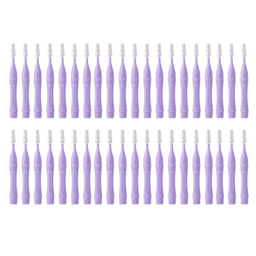 40x Interdentalbürsten zur Kariesprävention, lila