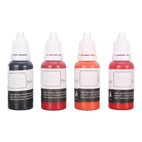 4 Farben Microblading-Pigmenttinte, hochsättigend, 60ml