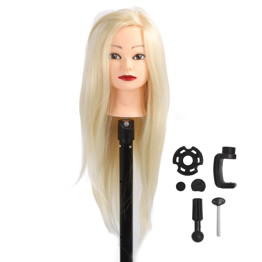 Hair Mannequin Head Styling Practice Doll with Stand for Salon