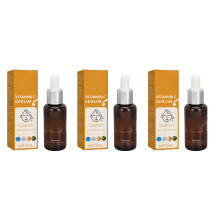 3x30ml Vitamin-C-Serum gegen Pickelmarken & Rötungen